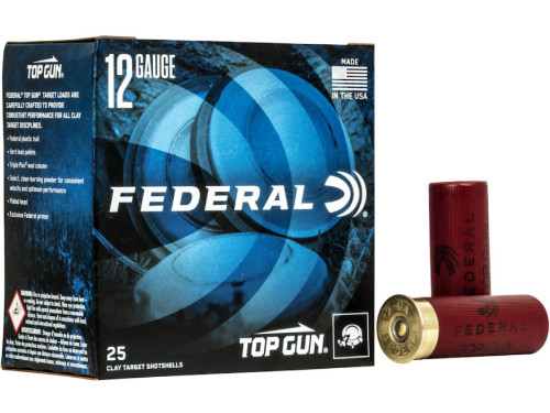 Federal Top Gun Target 12 Gauge 2 3/4" 1oz. #8 Shot TG1218 - 25 Round Federal Top Gun Target 12 Gauge 2 3/4" 1oz. #8 Shot TG1218 - 25 Round