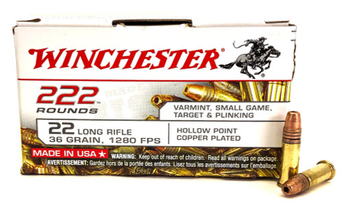 22 LR Winchester 36 Grain Lead Hollow Point
WIN22LR222HP