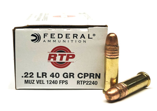 22 LR Federal R.T.P. 40gr 500rd CPRN Ammo
FDRTP2240