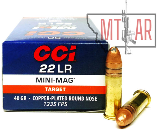 22 LR CCI Mini-Mag 100rd. 40gr Copper Plated Round Nose Ammo - 100 Rounds
CC0030MINMAG 22 LR CCI Mini-Mag 100rd. 40gr Copper Plated Round Nose Ammo - 100 Rounds
CC0030MINMAG