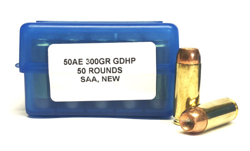 50 Action Express (AE), 300 grain JHP (XTP), New Brass, 50 Rounds