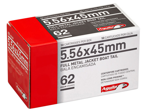 5.56 62 Grain FMJ-BT Aguila 1E556110 - 50 Rounds
AG1E556110