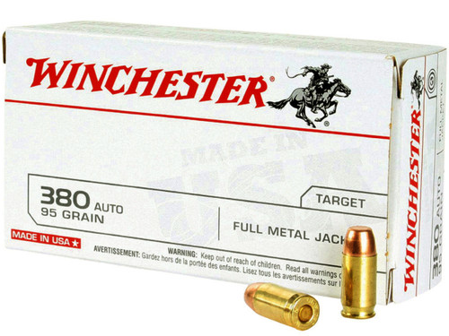380 Auto 95 Grain FMJ Winchester Target Ammunition
WINQ4206