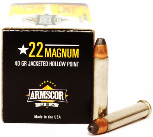 22 Magnum 40 Grain Jhp Armscor Usa Ammunition For Sale In Stock Surplus Ammo 7755