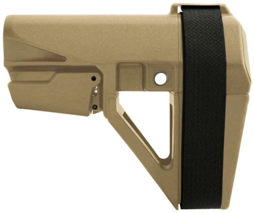 SB Tactical SBA5 Pistol Stabilizing Collapsible Brace SBA5X02SB - Flat Dark Earth (FDE, No Tube)