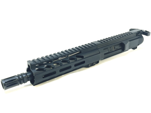 B.A.M. -LEFTY- 8" 5.56 1:7 Govt. Profile Nitride, 7" S7M M-LOK Free-Float Forend, Complete AR-15 LEFT-Sided BILLET Slab-Sided Upper Receiver - Pistol/SBR