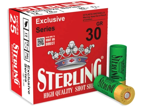 Sterling Exclusive Series 12 Gauge 2-3/4" #6 Lead Shot 1-1/16oz. 8698779950620 - 25 Rounds
