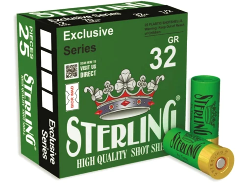 Sterling Exclusive Series 12 Gauge 2-3/4" #6 Lead Shot 1-1/8oz. 8698779950828 - 25 Rounds