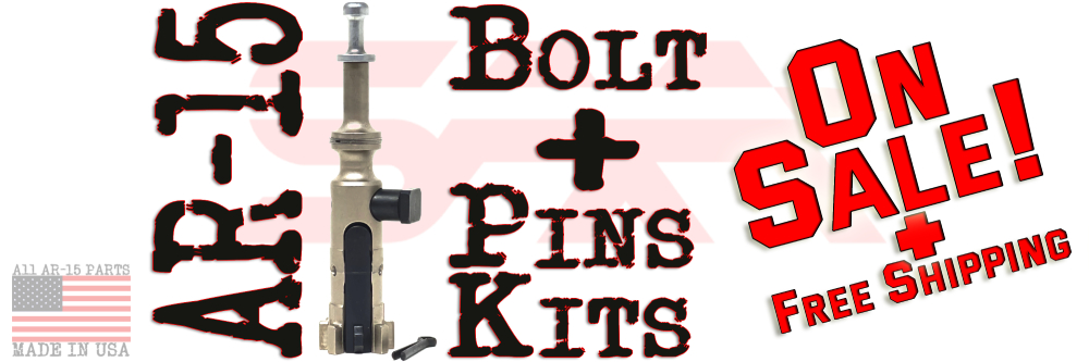 AR-15 Bolt+Pins Kits On Sale all US manuf. here in Victor, MT