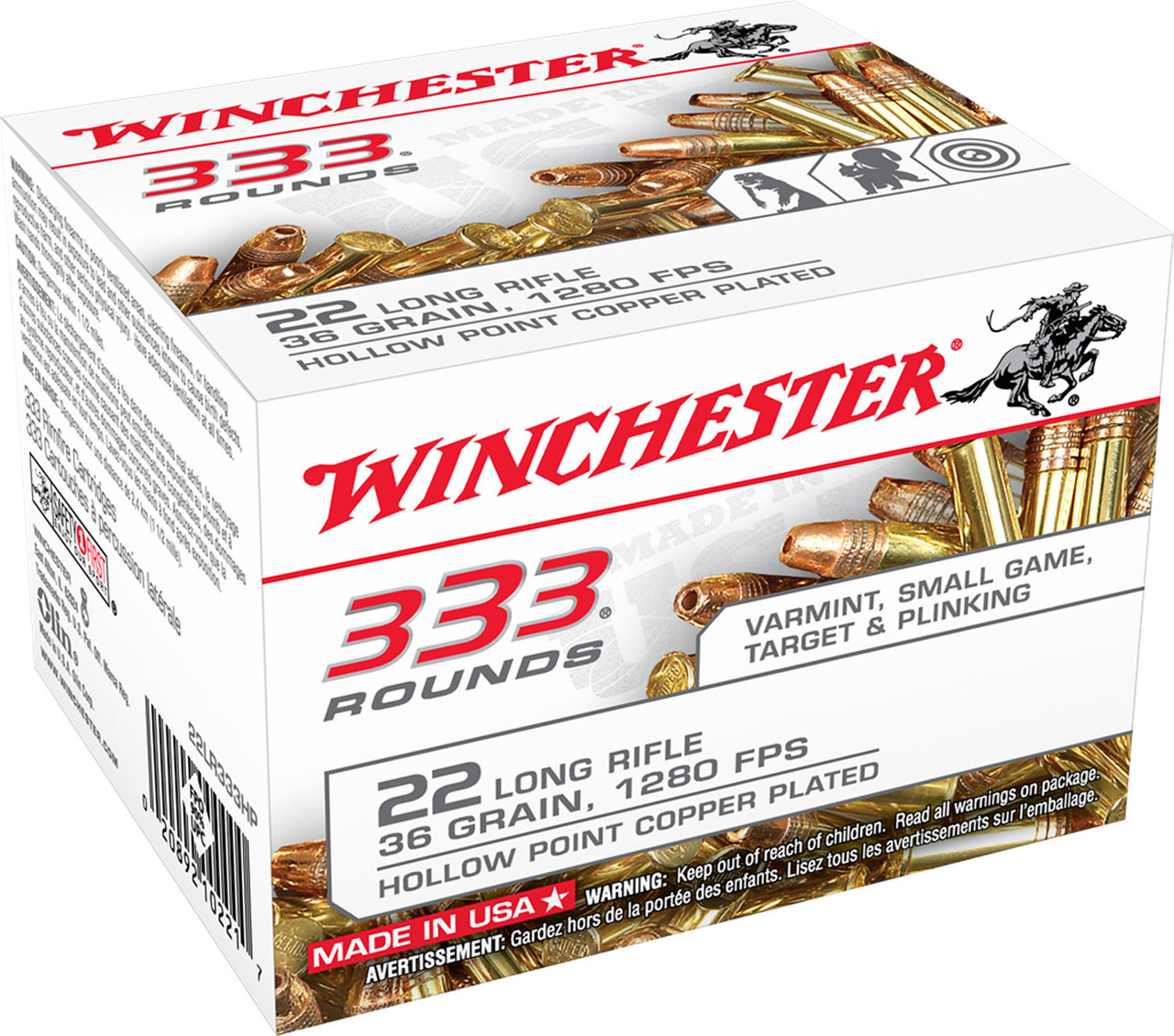 Winchester Copperplated Brick HP Ammo