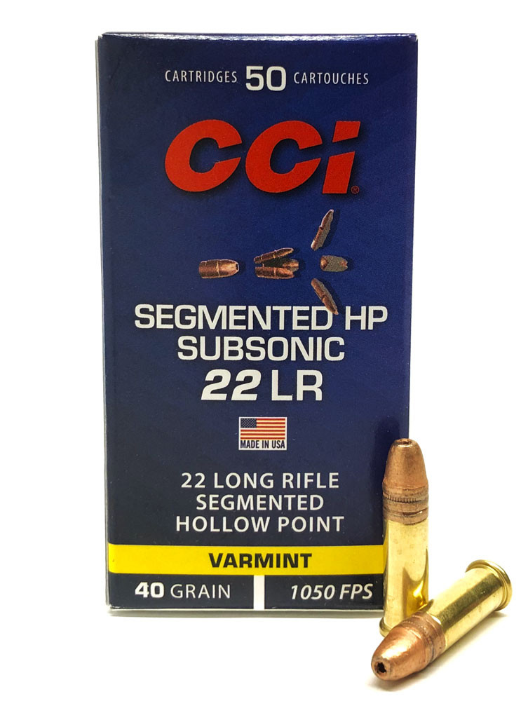 CCI Quickshok Segmented Subsonic HP Ammo