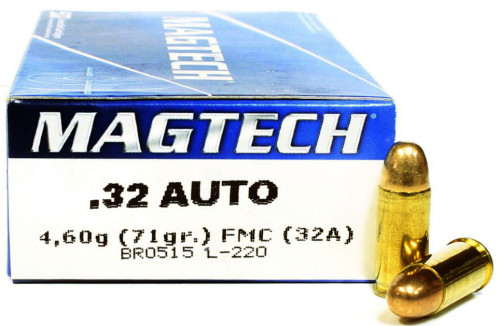 Bm32 Rounds 32 Auto 71 Grain FMC Magtech 32A - 50 Rounds
