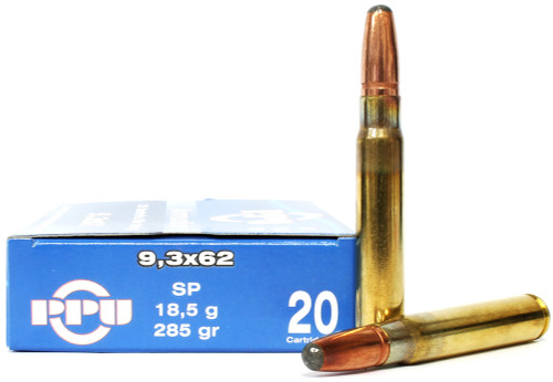 Prvi Partizan 9.3x62mm Mauser 285 Grain Soft Point - 20 Rounds For