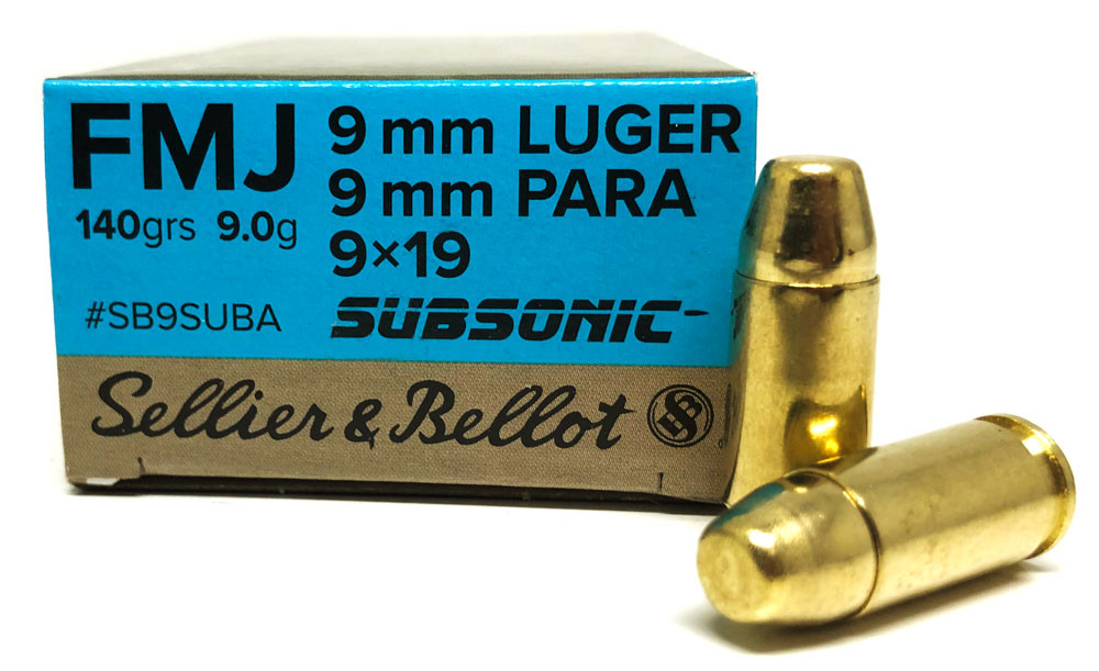 Subsonic Sellier & Bellot FMJ Ammo