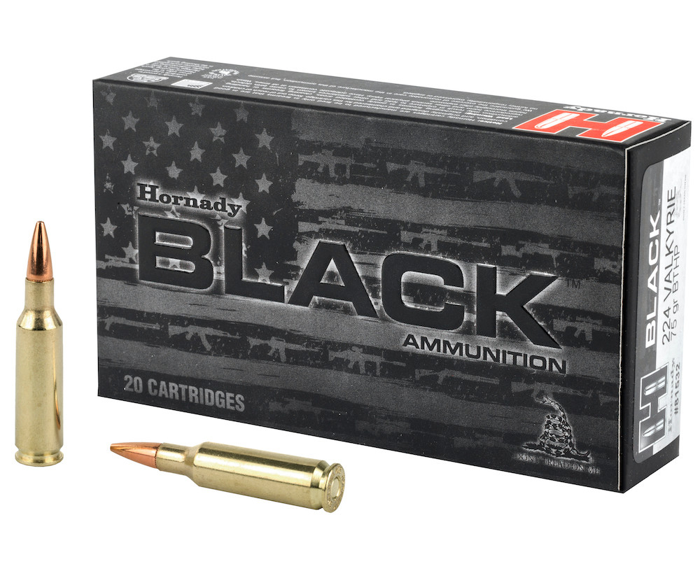 Black Hornady Brass JHP HPBT Ammo