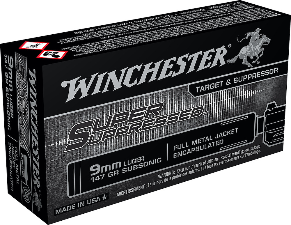 Winchester Super Suppressed Subsonic E FMJ Ammo