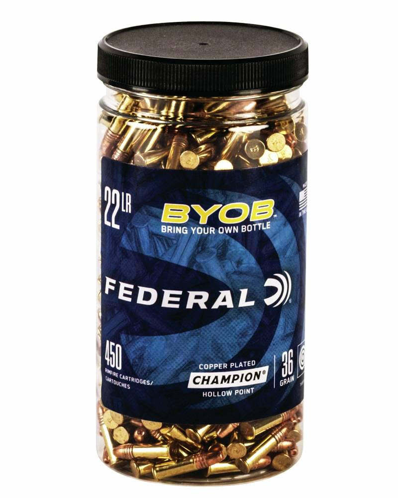 Federal Champion Training BYOB Lead HV Sealed Bottle Bulk HP Ammo