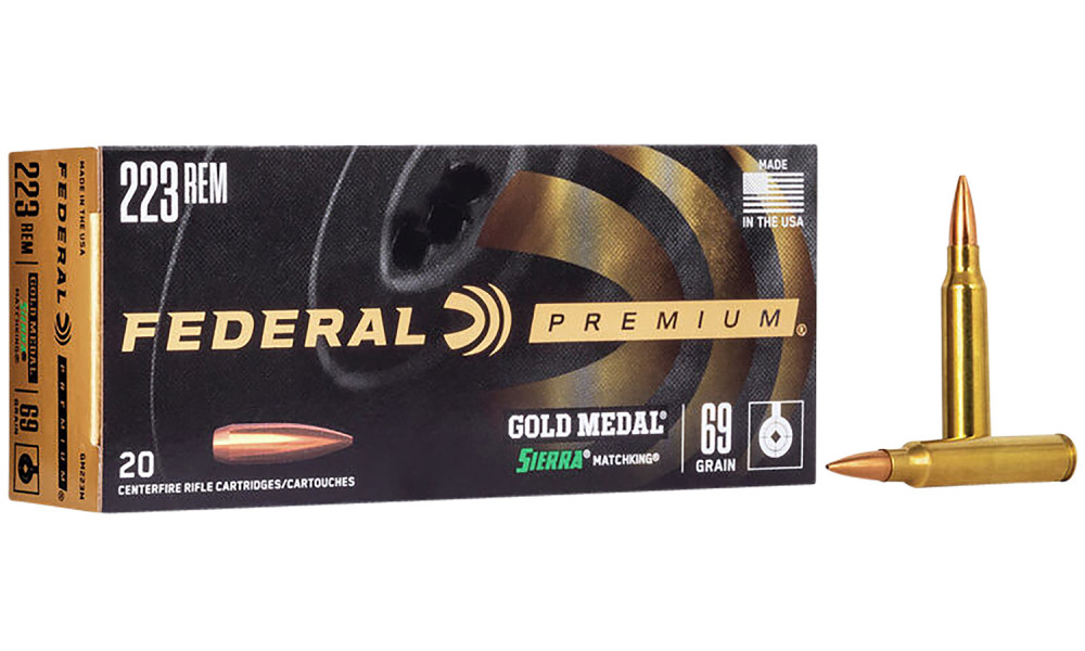 Sierra MatchKing Federal Premium Gold Medal Brass JHP HPBT Ammo