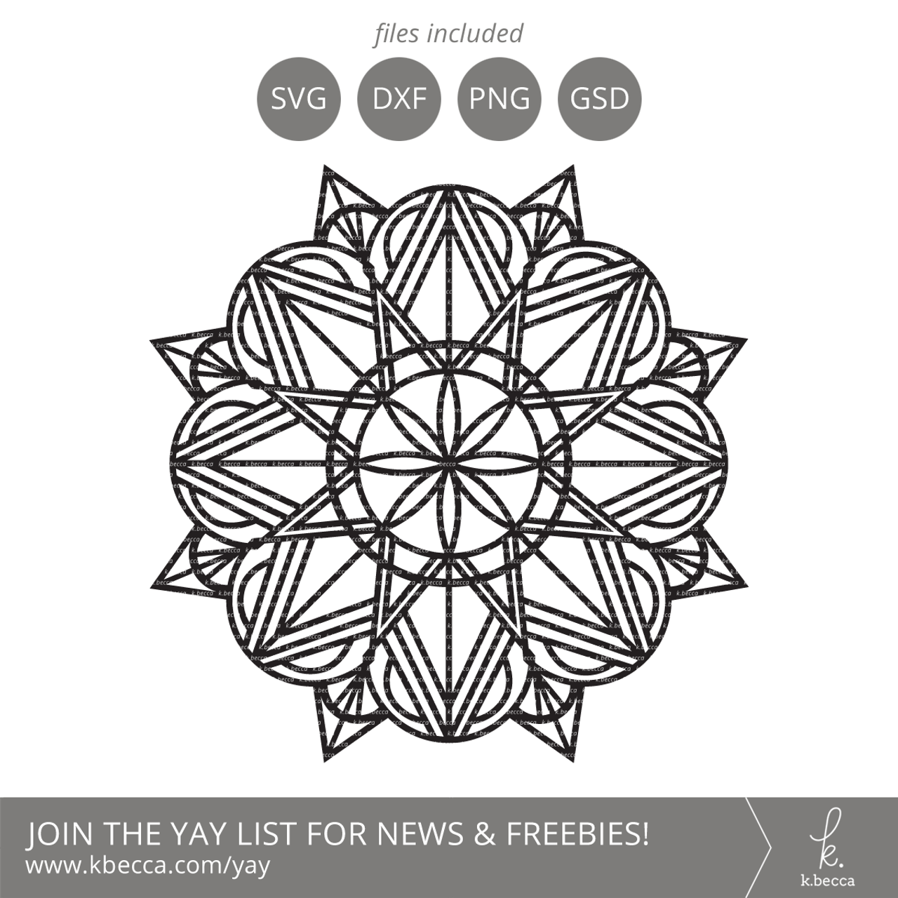 Download Deco Mandala Cut Files