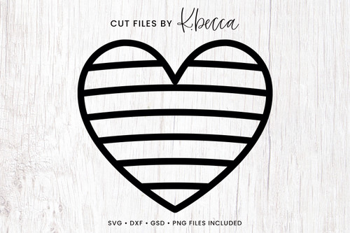 Horizontal Lines Heart SVG Cut Files Horizontal Lines Heart SVG Cut Files