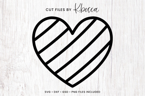 Diagonal Lines Heart SVG Cut Files Diagonal Lines Heart SVG Cut Files