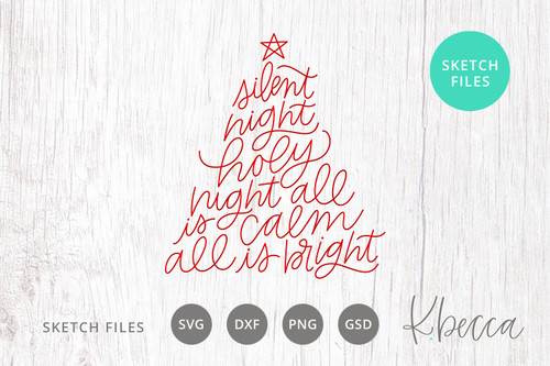 Silent Night Christmas Tree Foil Quill Sketch Files #KBecca #SVG #SketchFiles #Cricut #Silhouette #Brother #FoilQuill #Handwritten #Handlettered #Christmas #Holiday #ChristmasTree #SilentNight #Lyrics #Music Silent Night Christmas Tree Foil Quill Sketch Files #KBecca #SVG #SketchFiles #Cricut #Silhouette #Brother #FoilQuill #Handwritten #Handlettered #Christmas #Holiday #ChristmasTree #SilentNight #Lyrics #Music