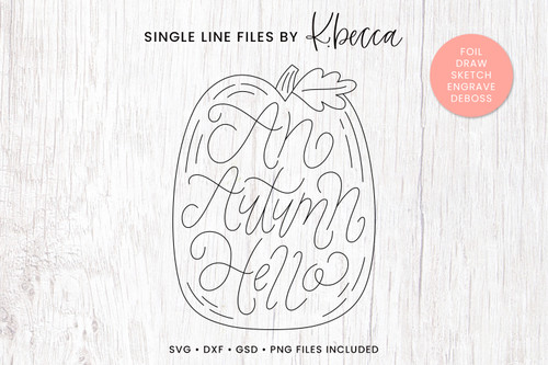 An Autumn Hello Pumpkin Single Line Files An Autumn Hello Pumpkin Single Line Files