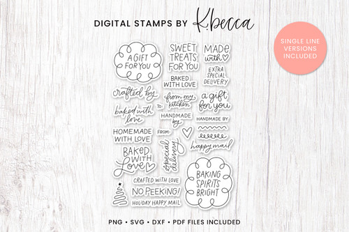 Gifting Sentiments Digital Stamps Gifting Sentiments Digital Stamps
