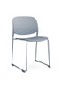 Bee Sled Chair - Blue Polypropylene and Frame