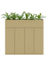 Universal 1 Door Locker with Integrated Planter - Bank of 4 - 1500W x 1165H x 500D