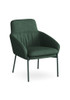 Cleo Chair - Green Fabric and Steel Legs Cleo Chair - Green Fabric and Steel Legs