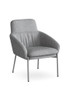 Cleo Chair - Grey Fabric and Steel Legs Cleo Chair - Grey Fabric and Steel Legs