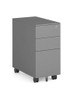 Globe Slimline Mobile Pedestal - Silver