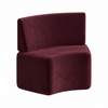 Sofi Curved Ottoman with Back Cushion - 2015/1200W x 600D x 450H - Instyle Atelier Vintage
