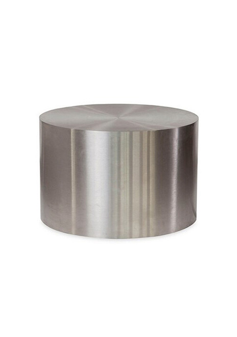 Drum Coffee Table - Stainless Steel - 700mm Diameter