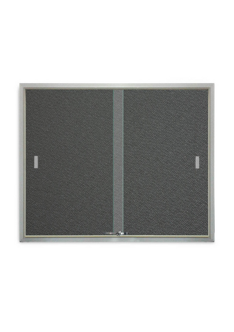 Glass Sliding Door Case - 1220W x 915D - Grey Fabric