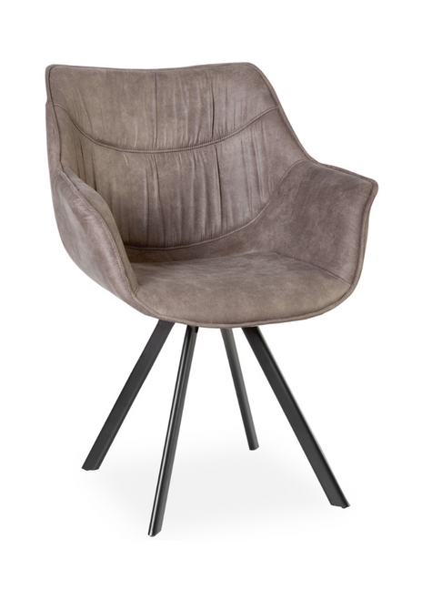 Nina Chair - Coffee - Splayed Arrow Legs