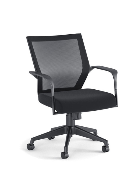 Sonic Cantilever Chair - Black Fabric