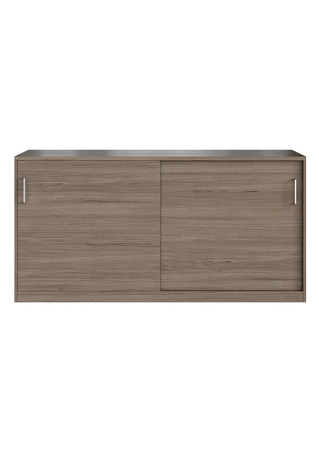 Universal Sliding Door Credenza - 1500W x 900H x 600D - Notaio Walnut