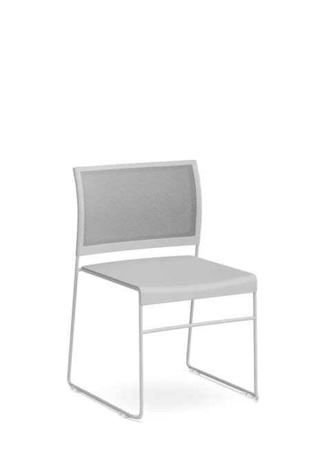 Kobi Chair - Grey Polypropylene Seat and Mesh Back