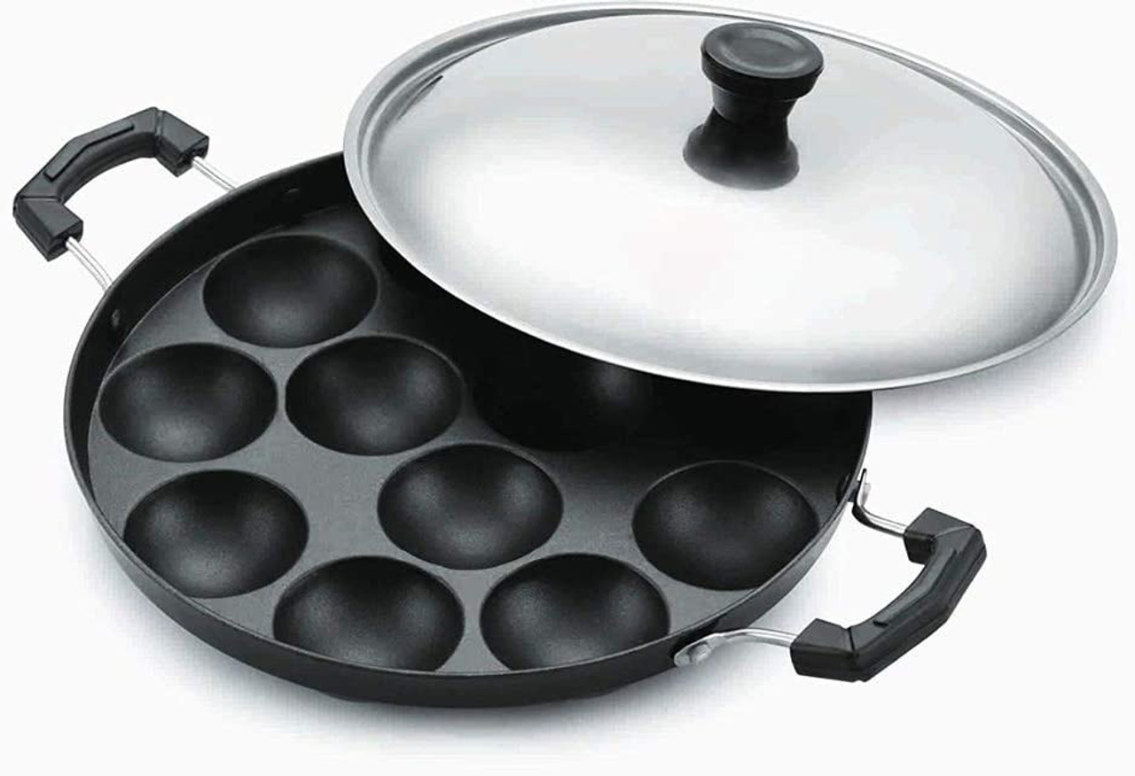 Cast Iron Appe Maker - Non-Stick Appam Pan for Perfect South Indian