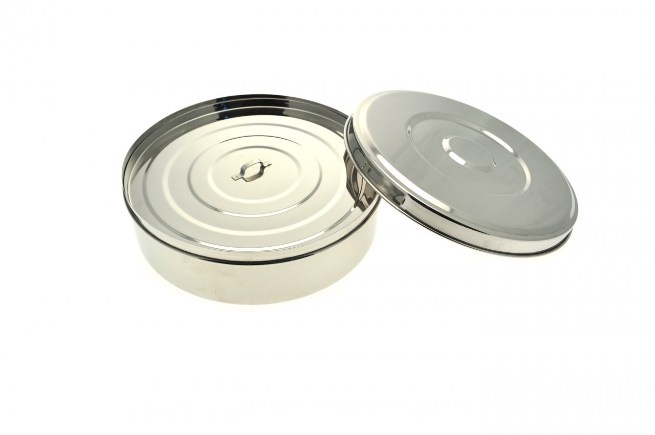Stainless Steel Masala Dabba 16cm with inner lid | Free Delivery