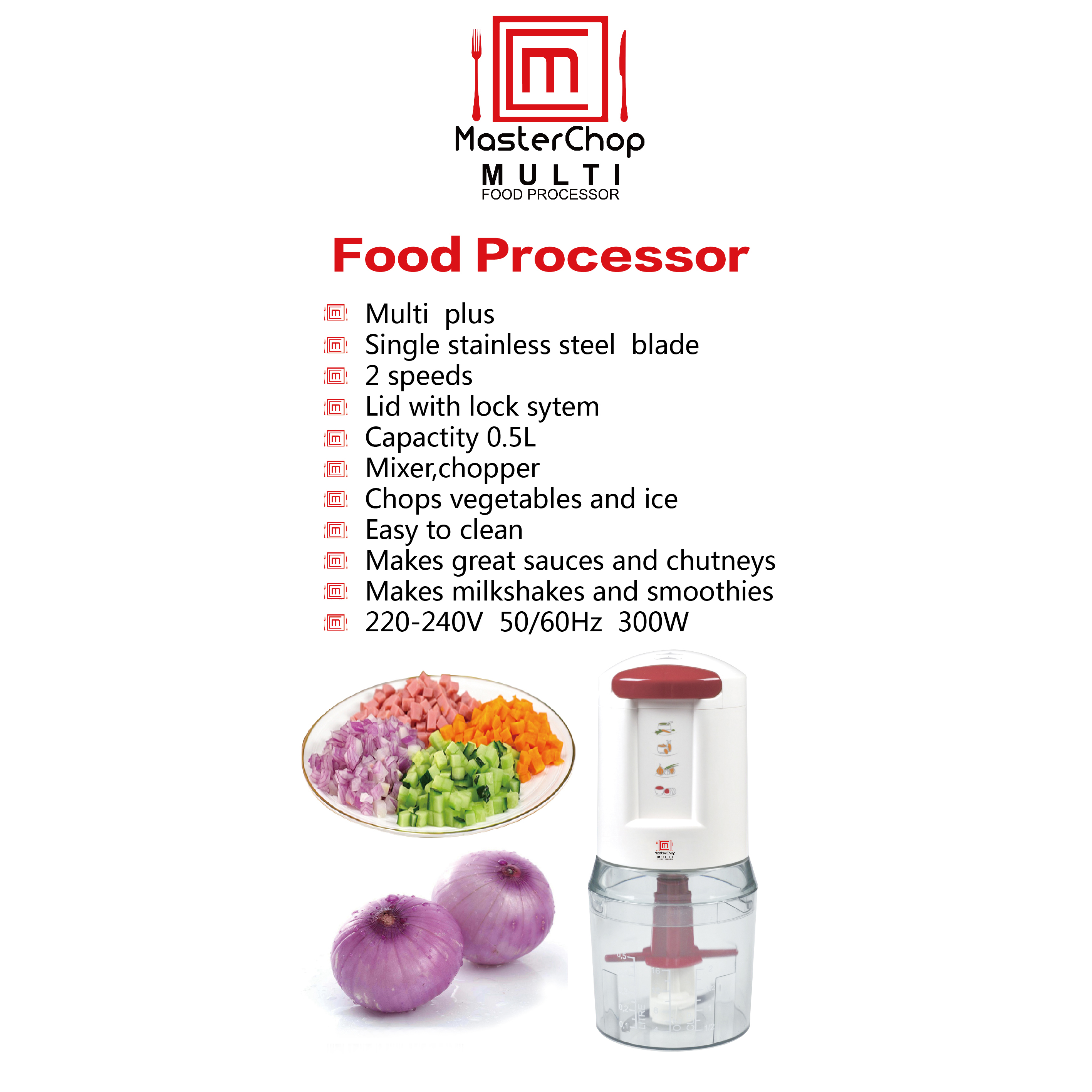 Master Chop food processor 300w
