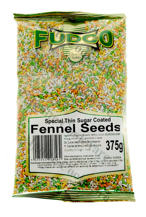 375g Sugar Coated Fennel Seeds ( Mouth Freshener ) Fudco
