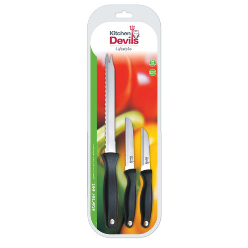Kitchen Devils Control 3Piece Knife Starter Set