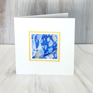Hand-Marbled Blue Waves - Italy Hand-Marbled Blue Waves - Italy