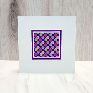 Purple Polka Dots (recycled cotton) - India Purple Polka Dots (recycled cotton) - India