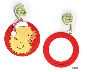 Santa Duckie Gift Tag
