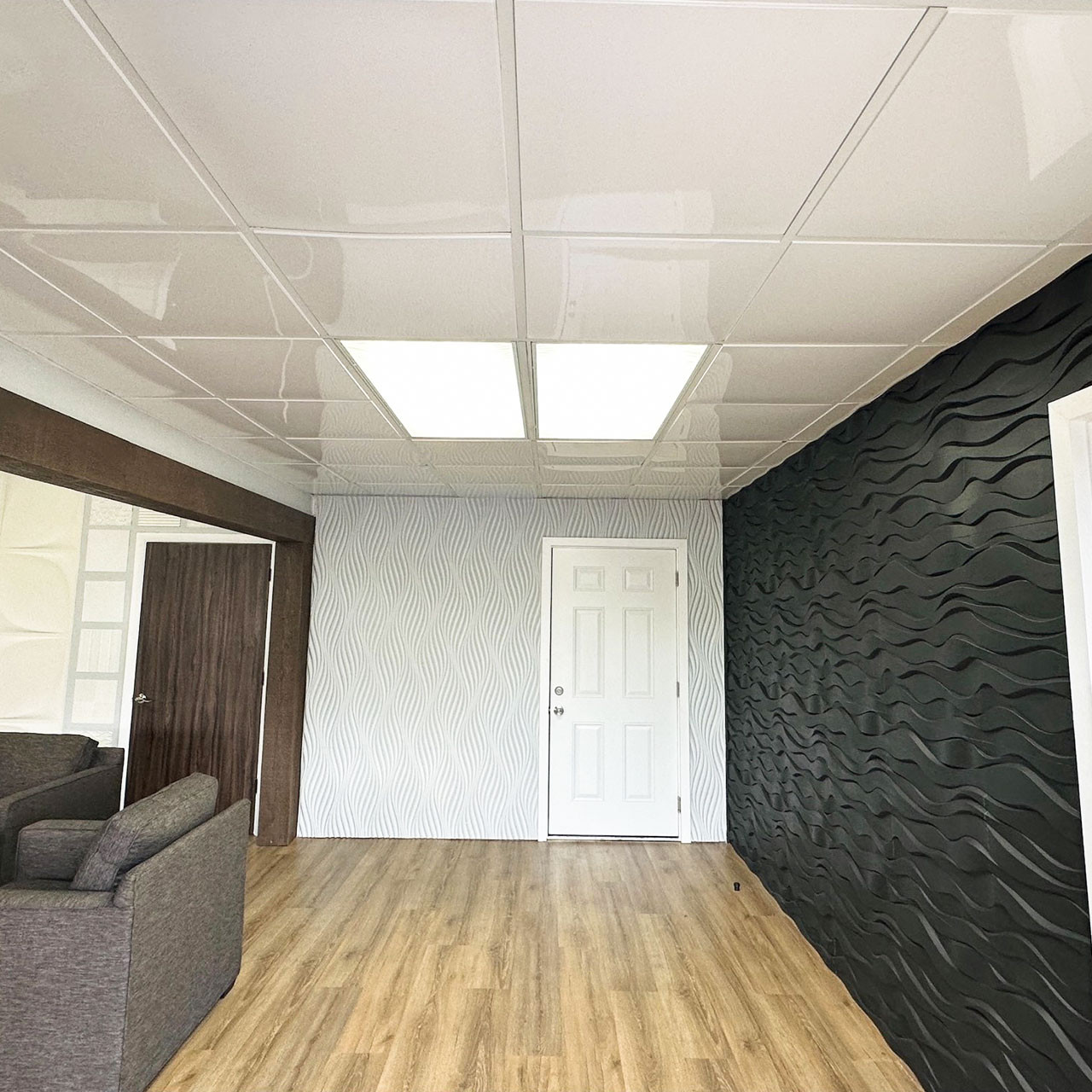 Smooth Economy 24 in x 24 in Revealed Edge Lay in Ceiling Tile Pack