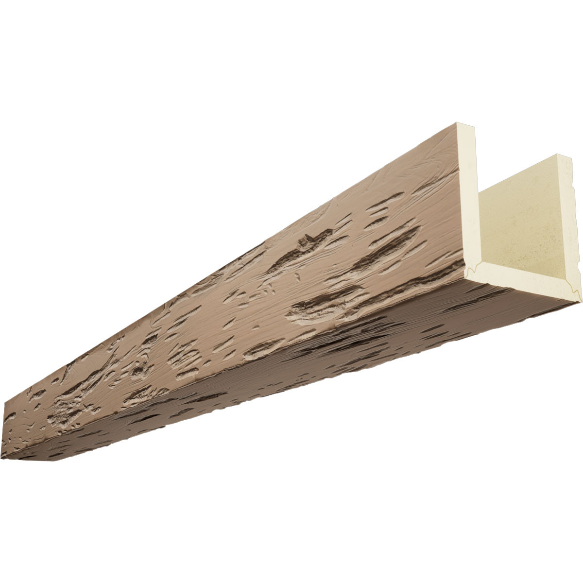 Timberthane Faux Wood Ceiling Beams - 3-Sided & 8 ft. Length